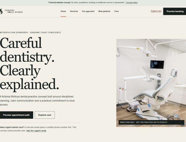 A dental website that starts with the patient.